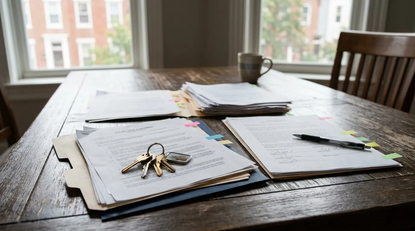 Solar lease and closing documents for a home sale