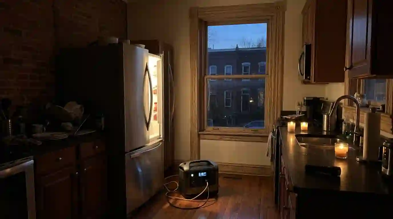 Essentials running on battery backup during an outage