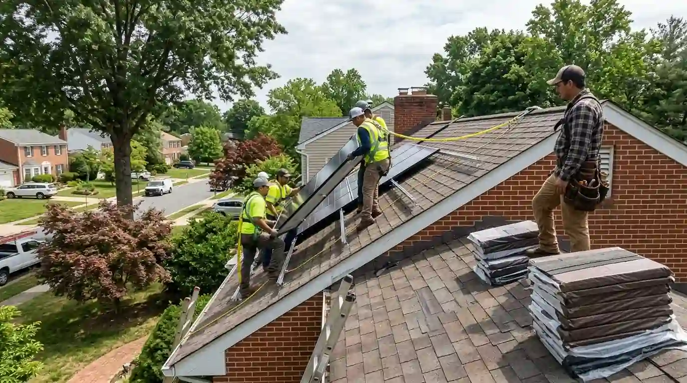 Rooftop solar on an AU Park home