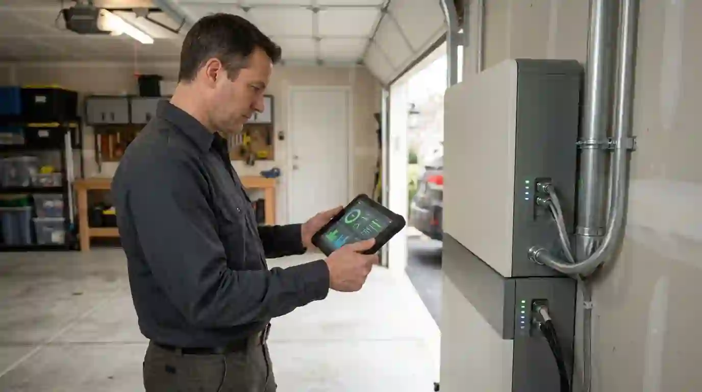 Setting battery reserve for a Falls Church home