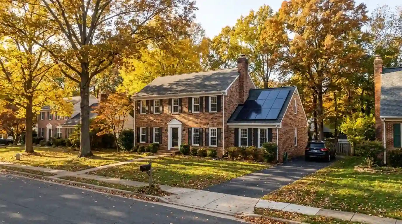 Rooftop solar on a City of Fairfax, VA home