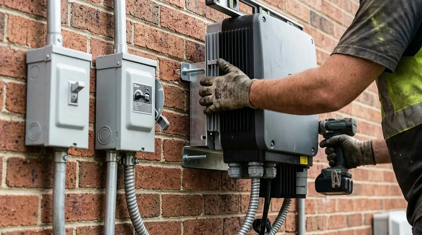 Installing a replacement string inverter