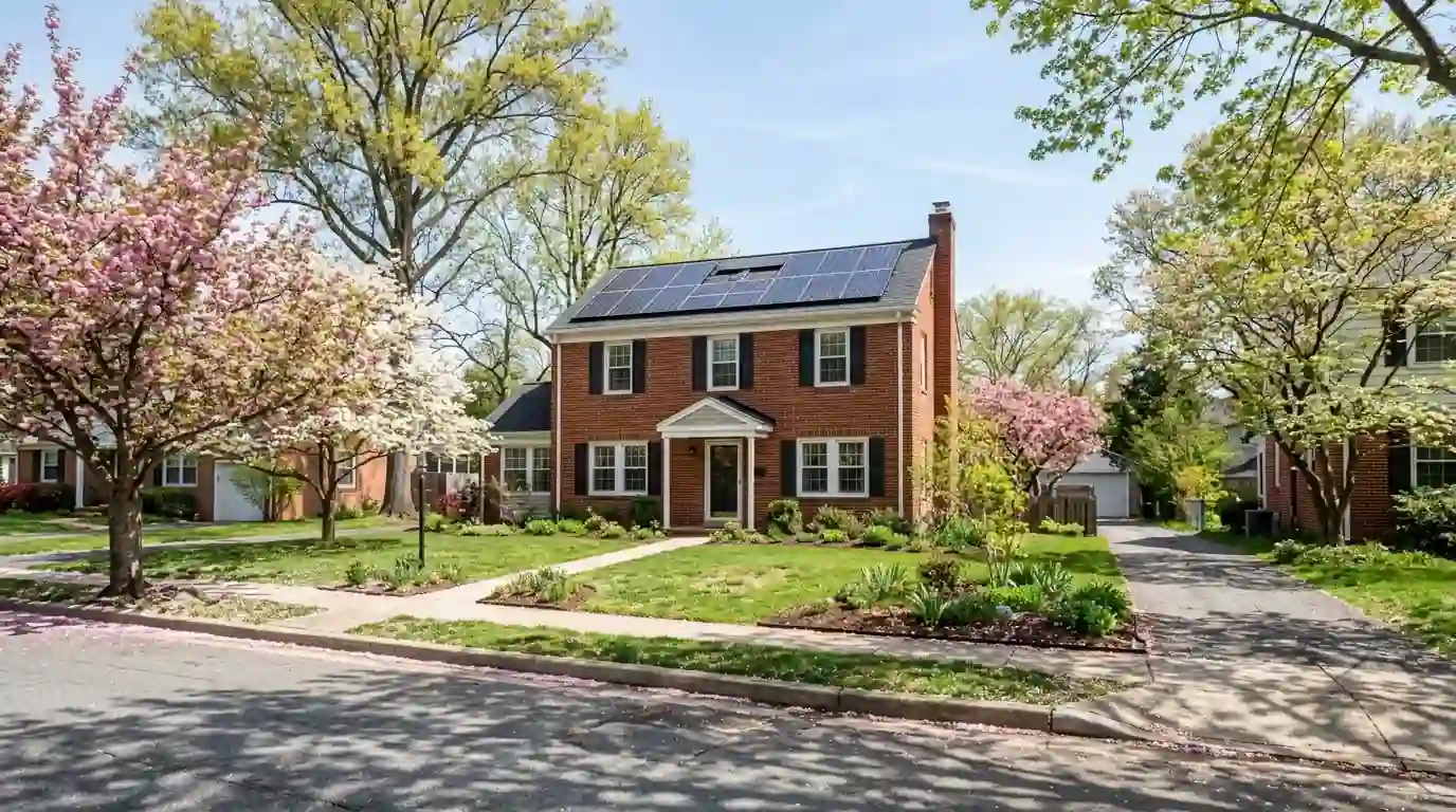Solar on a College Park, MD house