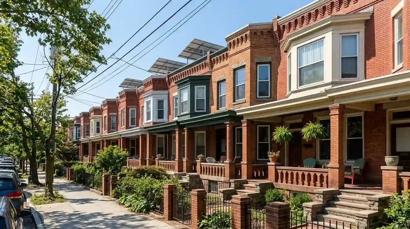 Matching Columbia Heights rowhouses with rooftop solar