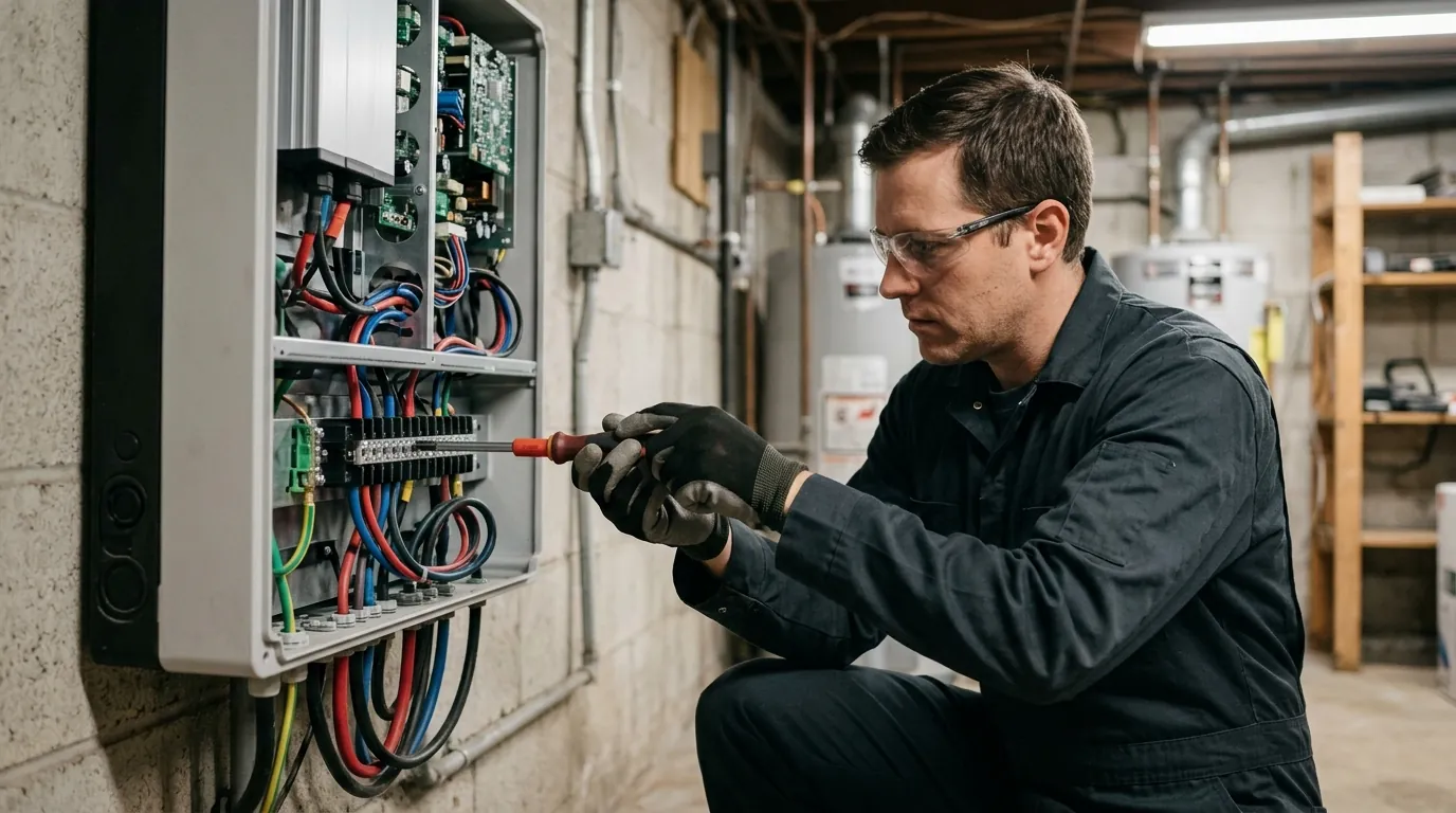 Checking connection torque during a solar inspection