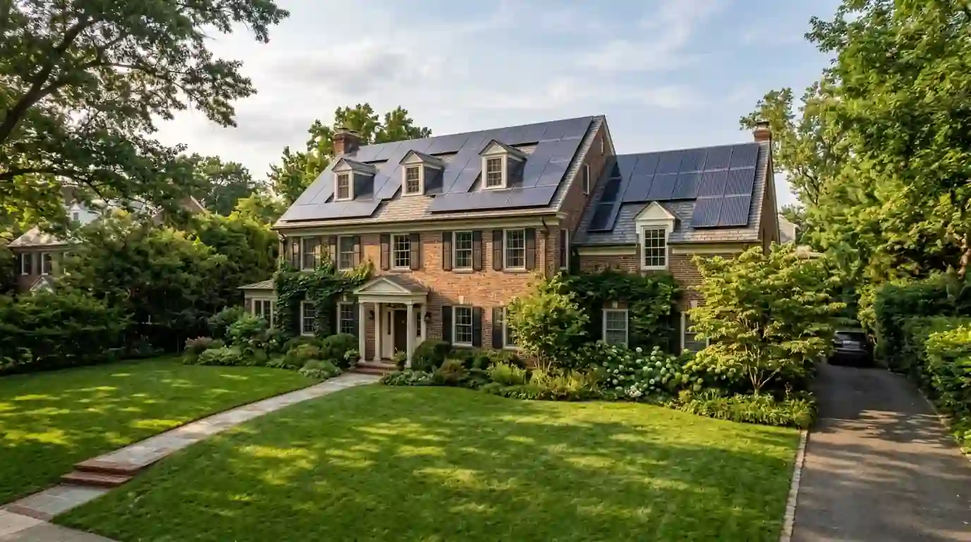 Solar on a large Spring Valley, DC home